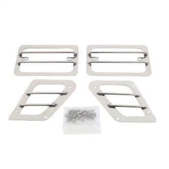 Euro Turn Signal Guards - Stainless Steel - 4 Piece