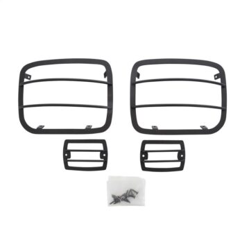 Euro Head Light Guards - Black - 4 Piece