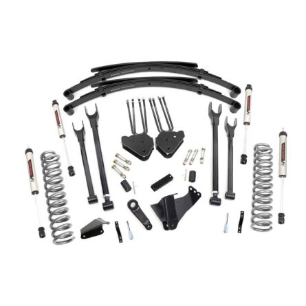 Rough Country 6 Inch Lift Kit - Diesel - 4 Link - RR Spring - V2 - Ford Super Duty (05-07)