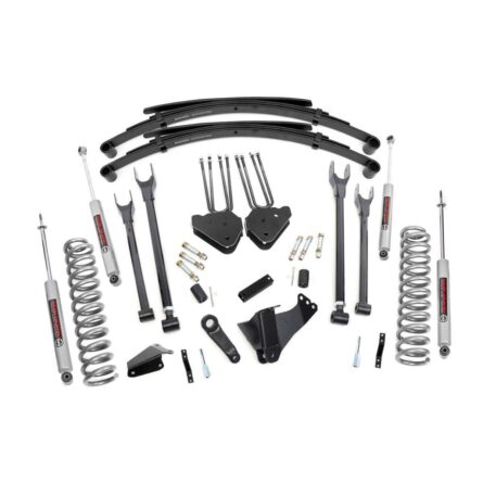 Rough Country 8 Inch Lift Kit - 4 Link - RR Springs - Ford Super Duty 4WD (05-07)