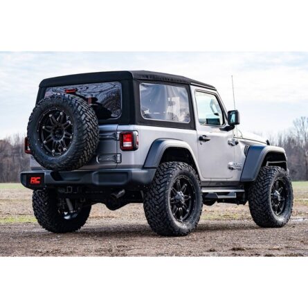 Rough Country 3.5 Inch Lift Kit - Adj Lower - FR D/S - Jeep Wrangler JL (18-23)