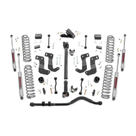 Rough Country 3.5 Inch Lift Kit - C/A Drop - FR D/S - Jeep Wrangler JL 4WD (18-23)