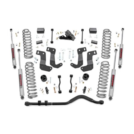 Rough Country 3.5 Inch Lift Kit - C/A Drop - 2-Door - Jeep Wrangler JL 4WD (18-23)