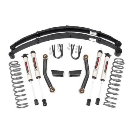 Rough Country 3 Inch Lift Kit - Series II - RR Springs - V2 - Jeep Cherokee XJ (84-01)