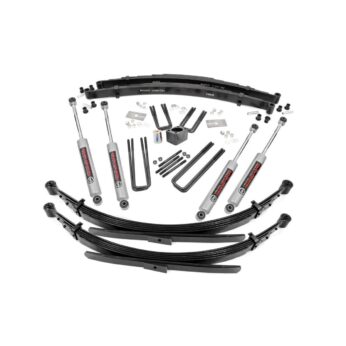 Rough Country 4 Inch Lift Kit - Rear Springs - Dodge W100 Truck/W200 Truck (74-77)