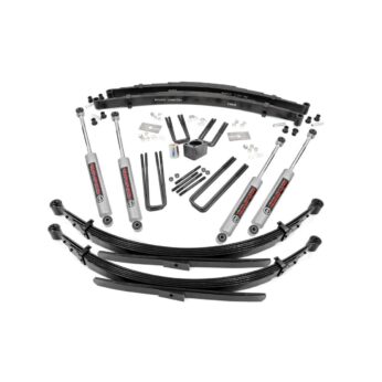 Rough Country 4 Inch Lift Kit - Rear Springs - Dodge W100 Truck (86-89)/W200 Truck (78-80)