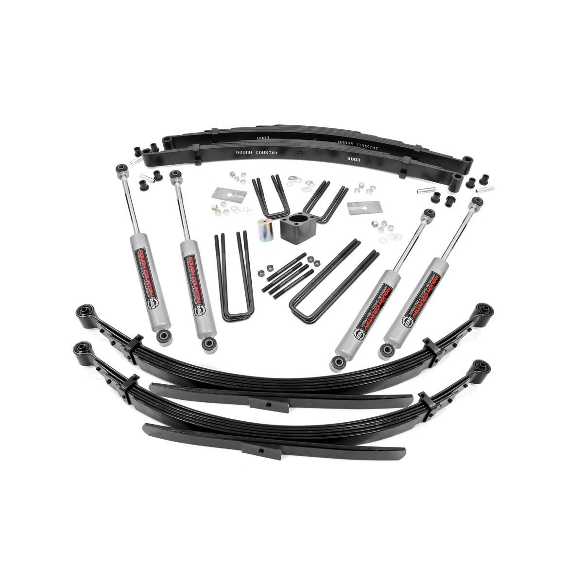 Rough Country 4 Inch Lift Kit - Rear Springs - Dodge W100 Truck (86-89)/W200 Truck (78-80)