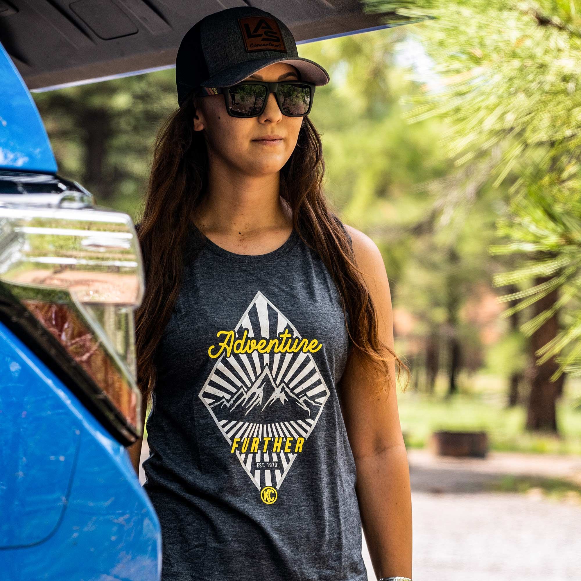 KC Women's Adventure Further Tank - Blue - Large