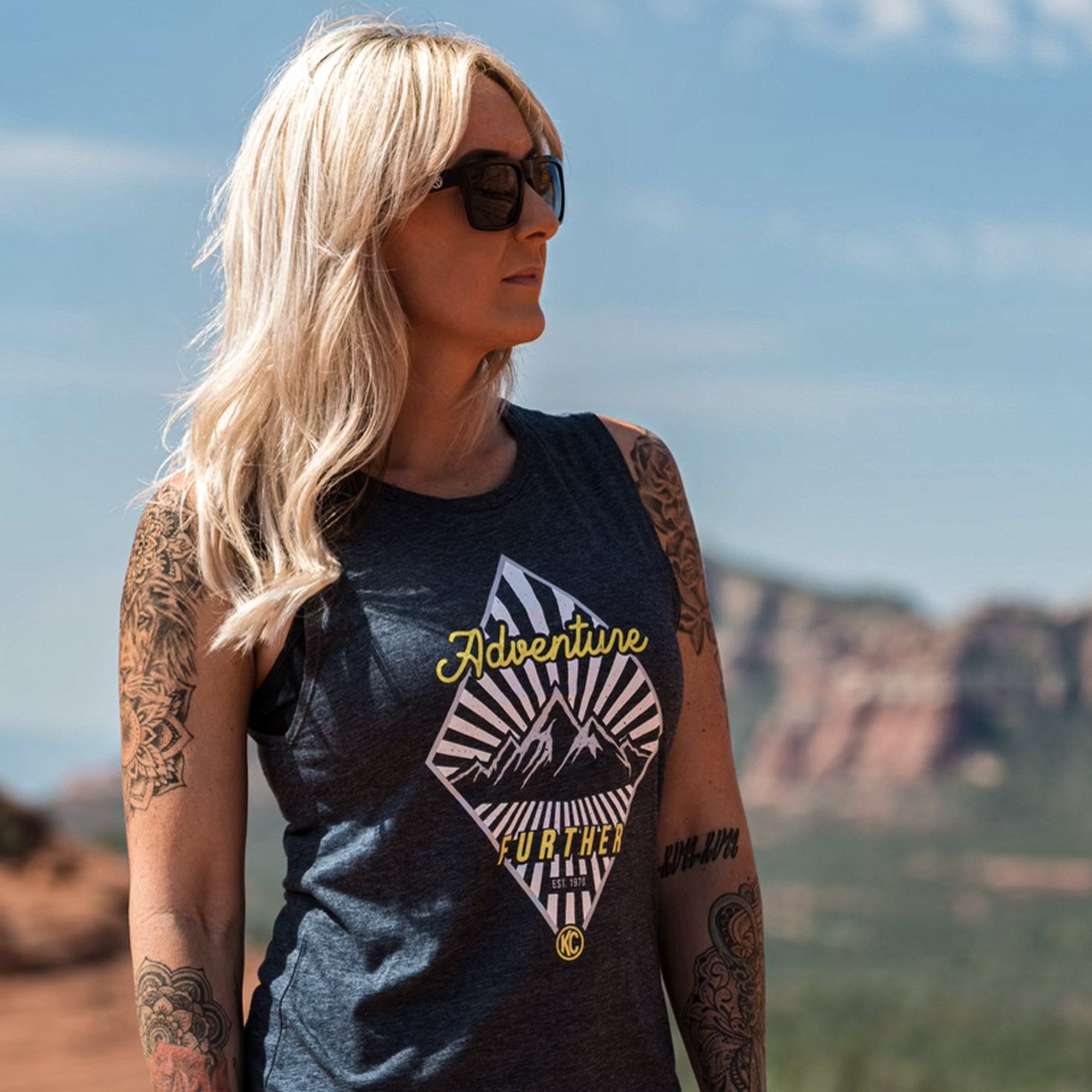 KC Women's Adventure Further Tank - Blue - X-Large