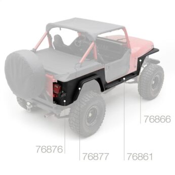 XRC Rear Corner Guards - Black Textured