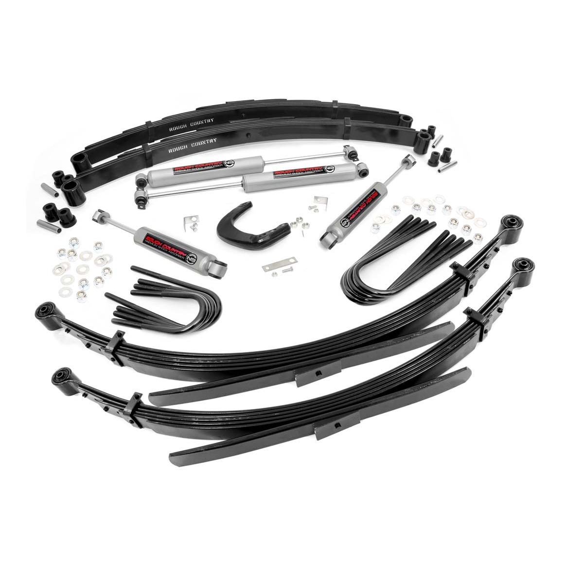 Rough Country 4 Inch Lift Kit - 56 Inch RR Springs - Chevy/GMC C20/K20 C25/K25 Truck (77-87)