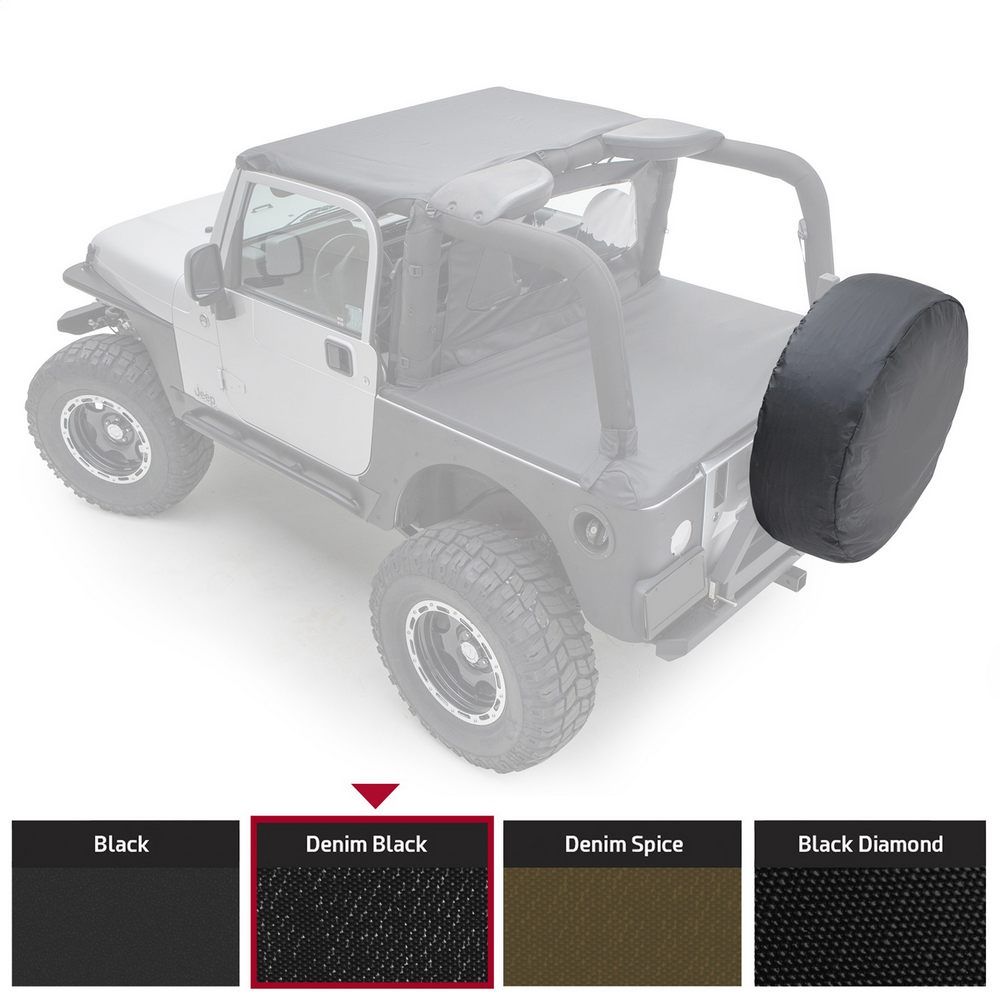 Spare Tire Cover - Medium Tire (30"-32") - Denim Black