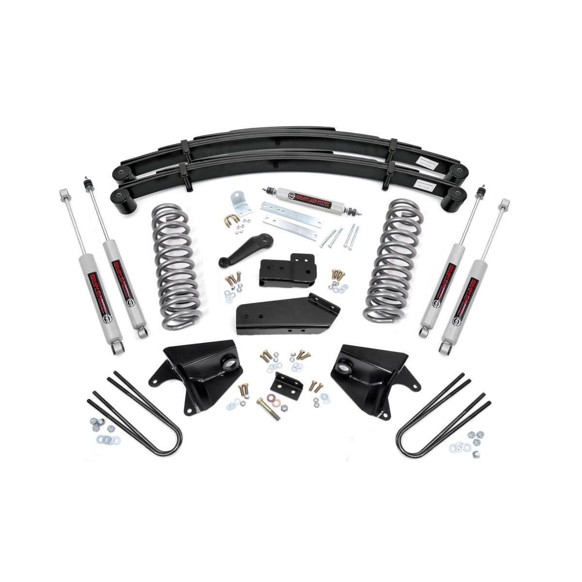 Rough Country 4 Inch Lift Kit - Rear Springs - Ford F-150 4WD (1980-1996)