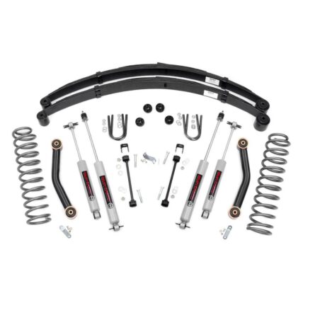 Rough Country 4.5 Inch Lift Kit - RR springs - Jeep Cherokee XJ 2WD/4WD (84-01)