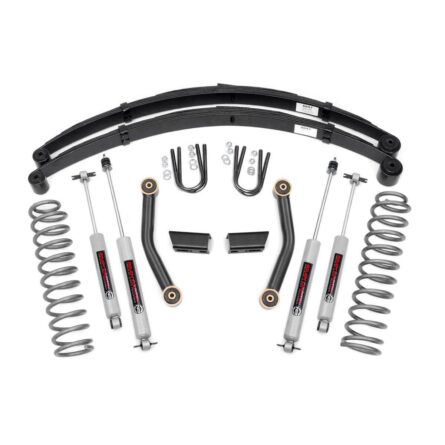 Rough Country 3 Inch Lift Kit - Series II - RR Springs - Jeep Cherokee XJ (84-01)