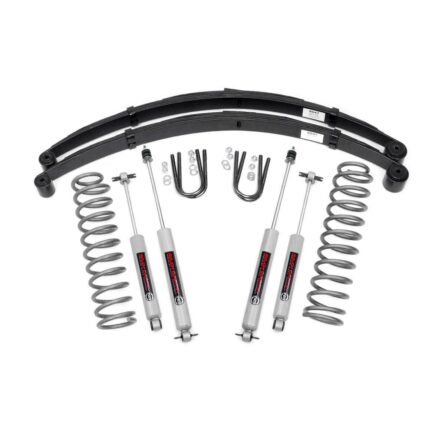 Rough Country 3 Inch Lift Kit - RR Springs - Jeep Cherokee XJ 2WD/4WD (1984-2001)