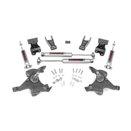 Rough Country Lowering Kit - 2 Inch FR - 4 Inch RR - Chevy C1500/K1500 Truck (88-99)