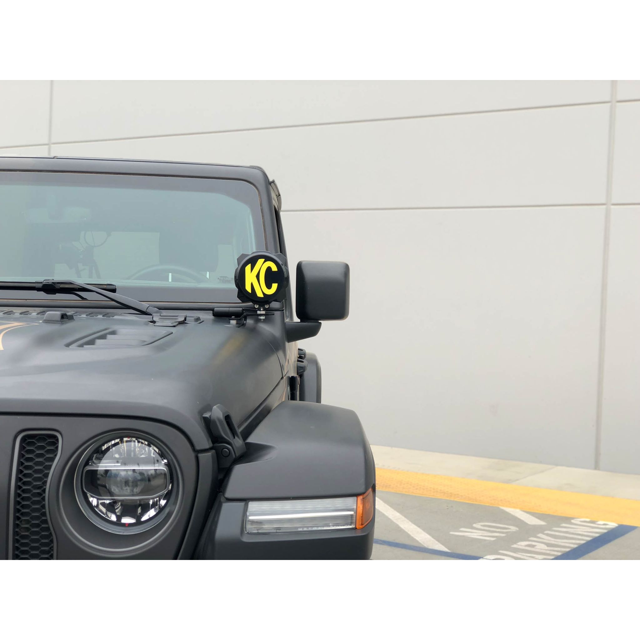 KC Hilites 6 in Pro6 Gravity LED - Pillar Mount - 2-Light System - 20W Spot Beam - for 18-20 Jeep JL