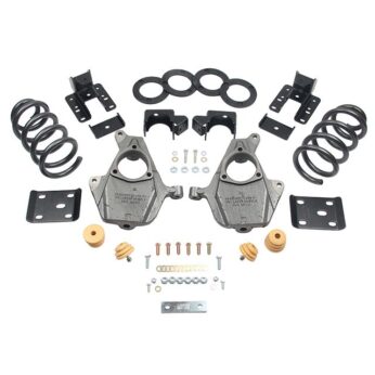 BELLTECH 1013 LOWERING KITS  FRONT AND REAR COMPLETE KIT W/O SHOCKS 2016.5-2018 CHEVROLET SILVERADO/SIERRA EXT/CREW 2WD, 3-4F/5-6R