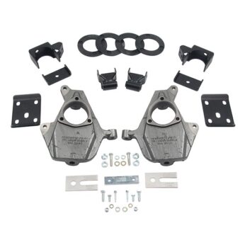 BELLTECH 1016 LOWERING KITS  FRONT AND REAR COMPLETE KIT W/O SHOCKS 2016.5-2018 CHEVROLET SILVERADO/SIERRA (EST/CREW) 2WD, 3-4F/7R