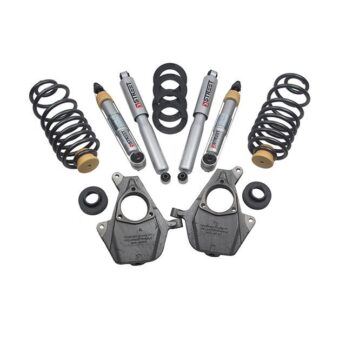 BELLTECH 1020SP LOWERING KITS  FRONT AND REAR COMPLETE KIT W/ STREET PERFORMANCE SHOCKS 2014-2019 GM SUV W/OUT MAG/AUTO RIDE 2-4F-4 IN.R