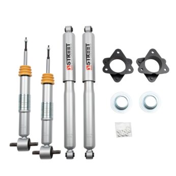 BELLTECH 1023SP LEVELING KITS 3 IN. COIL SPRING SPACER INC. FRONT AND REAR TRAIL PERFORMANCE STRUTS/SHOCKS 2007-2018 CHEVROLET SILVERADO/SIERRA 1500 2WD/4WD (ALL CABS) 3 IN.