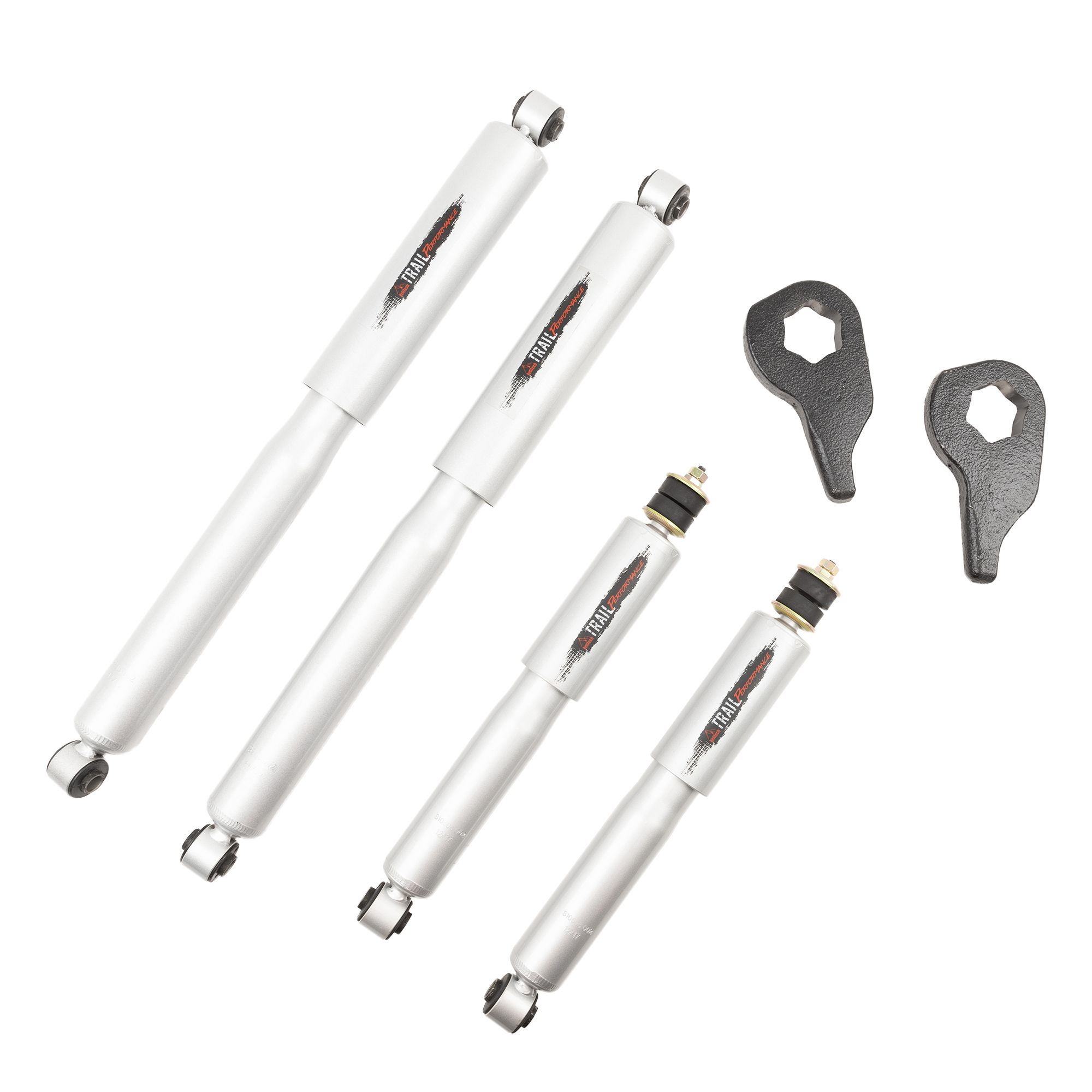 BELLTECH 1026SP LEVELING KITS 1-3 IN. ADJUSTABLE TORSION BAR KEY INC. FRONT AND REAR TRAIL PERFORMANCE SHOCKS 2002-2005 DODGE RAM 1500 4WD (ALL CABS) 1 IN.-3 IN.