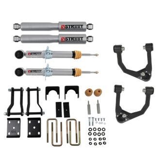 BELLTECH 1043SP LOWERING KIT FRONT AND REAR COMPLETE KIT W/ STREET PERFORMANCE SHOCKS 19-21 FORD RANGER 4WD (ALL CABS) 3IN. F / 6IN. R DROP