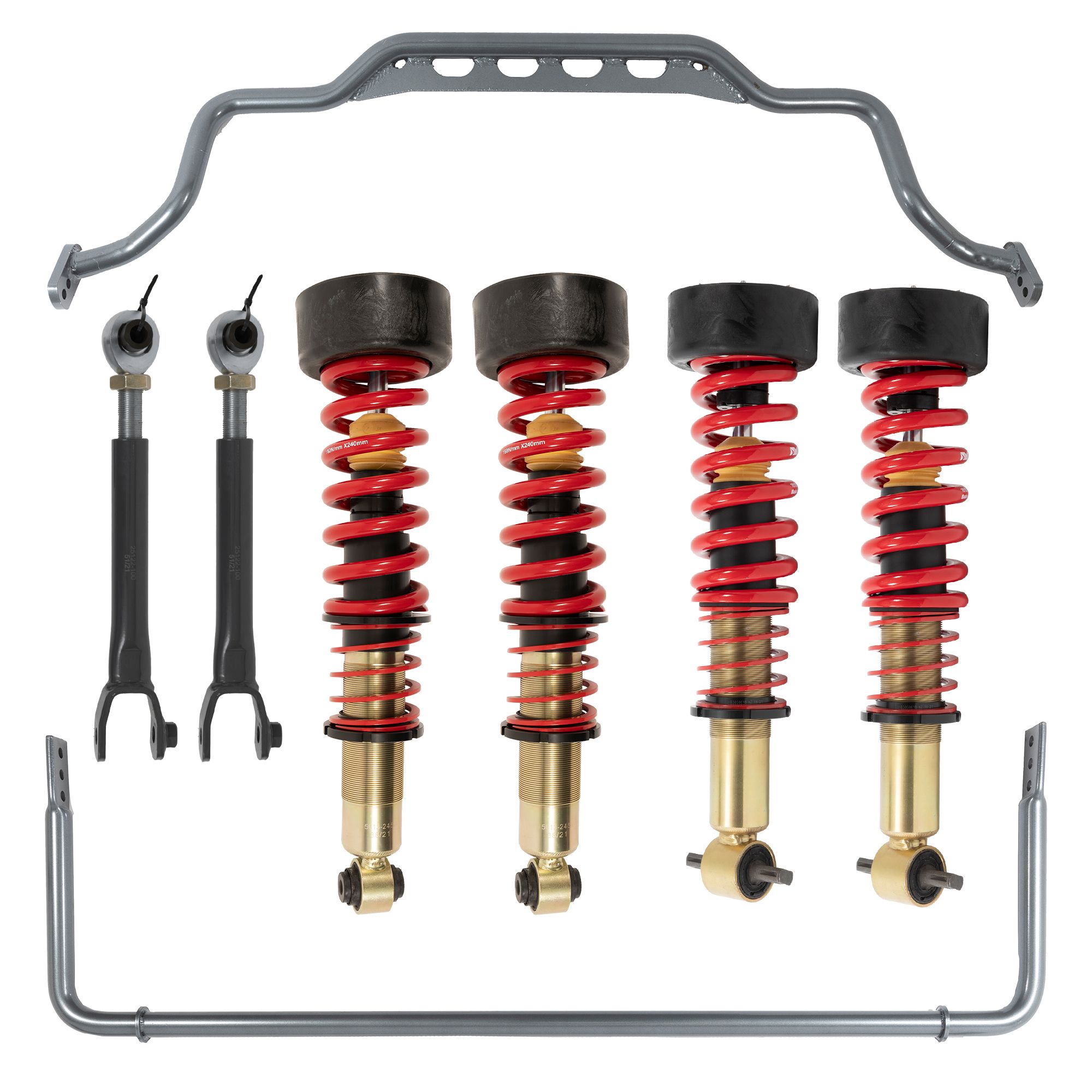 BELLTECH 1106HK PERF HANDLING KIT COMPLETE KIT INC. HEIGHT ADJUSTABLE FRONT COILOVERS & ANTI-SWAYBAR SET 2021+ GM TAHOE / YUKON 2WD/4WD SHORT WHEEBASE