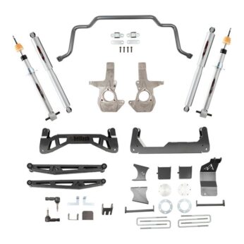 BELLTECH 150201TPS LIFT KIT 7 IN. LIFT KIT INC. FRONT AND REAR TRAIL PERFORMANCE STRUTS/SHOCKS 2007-2016 SILVERADO / SIERRA 1500 4WD (EXT & CREW CAB) 7 IN. LIFT W/ FRONT SWAY BAR