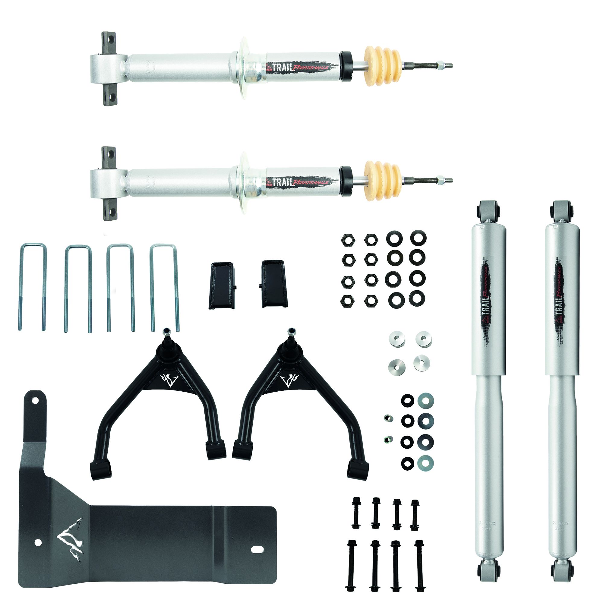 BELLTECH 150206TP LIFT KIT 4 IN. LIFT KIT INC. FRONT AND REAR TRAIL PERFORMANCE STRUTS/SHOCKS 2014-2016 SILVERADO / SIERRA 1500 4WD (EXT & CREW CAB) 4 IN. LIFT