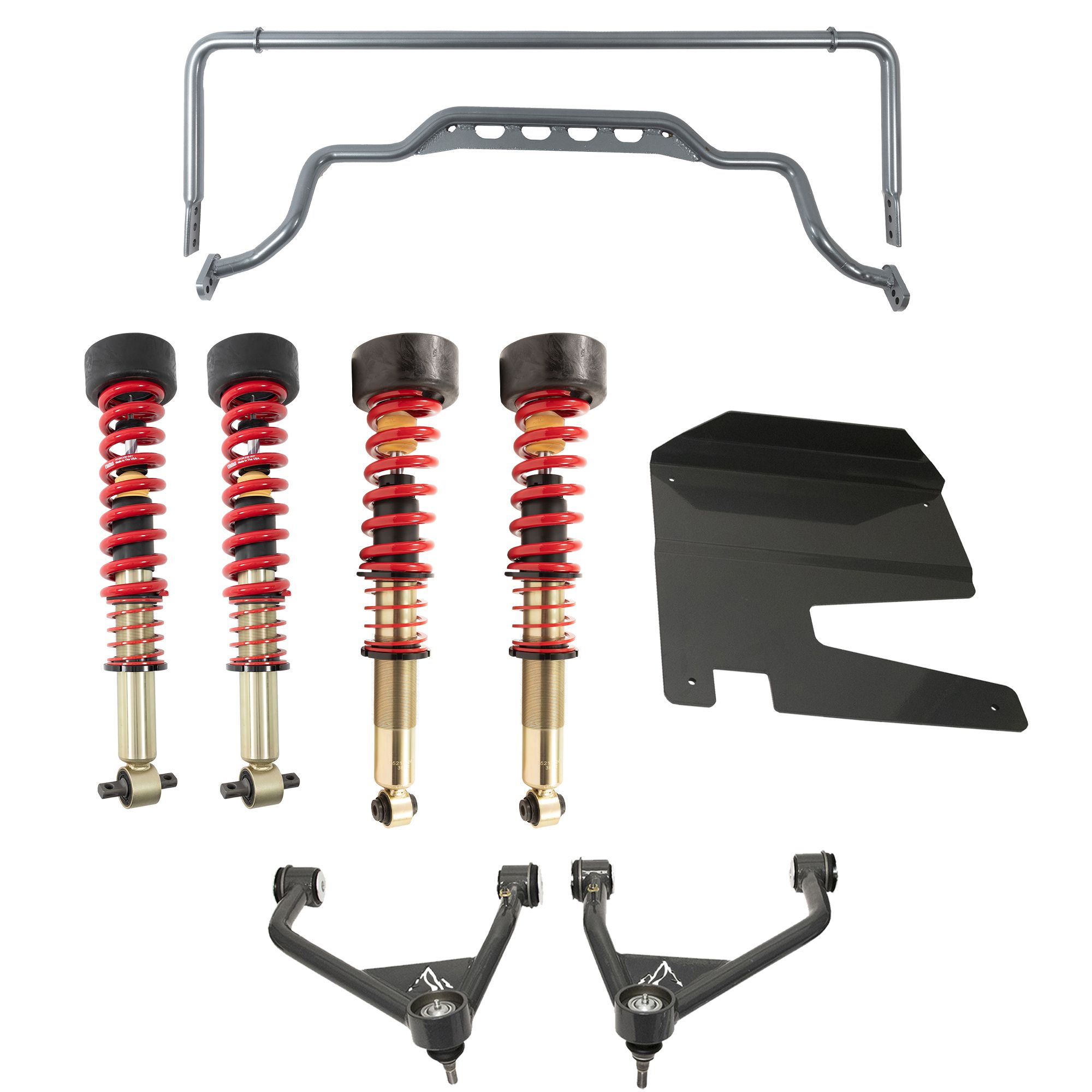 BELLTECH 150220HK LIFT KIT 4IN. LIFT KIT INC. FRONT AND REAR TRAIL PERFORMANCE COILOVERS 2021 CHEVROLET TAHOE / GMC YUKON 2WD/4WD 4IN. LIFT
