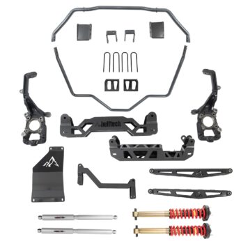 BELLTECH 152510HK LIFT KIT 5-7IN. LIFT KIT INC. FRONT AND REAR TRAIL PERFORMANCE COILOVERS/SHOCKS 2021 FORD F-150 (ALL CABS) 4WD 5-7IN. LIFT W/ FRONT COILOVERS & SWAY BAR