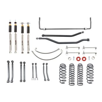 BELLTECH 153201HKP LIFT KIT 4 IN. LIFT KIT INC. FRONT AND REAR TRAIL PERFORMANCE STRUTS/SHOCKS 2007-2017 WRANGLER RUBICON UNLIMITED JK 4DR 4 IN. LIFT