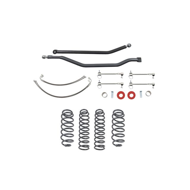 BELLTECH 153201HKP LIFT KIT 4 IN. LIFT KIT INC. FRONT AND REAR TRAIL PERFORMANCE STRUTS/SHOCKS 2007-2017 WRANGLER RUBICON UNLIMITED JK 4DR 4 IN. LIFT
