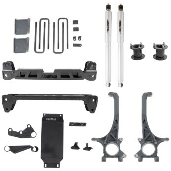 BELLTECH 154301BK4 LIFT KIT 4IN. LIFT KIT INC. REAR TRAIL PERFORMANCE SHOCKS ONLY 2016-2021 TOYOTA TACOMA 4WD (ALL CABS)(EXC. TRD PRO) 4IN. LIFT