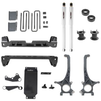 BELLTECH 154301BK6 LIFT KIT 6IN. LIFT KIT INC. REAR TRAIL PERFORMANCE SHOCKS ONLY 2016-2021 TOYOTA TACOMA 4WD (ALL CABS)(EXC. TRD PRO) 6IN. LIFT