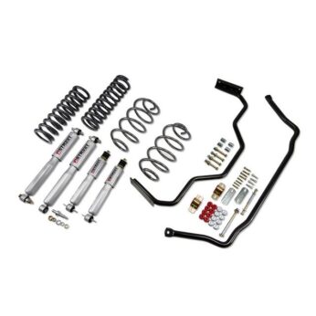 BELLTECH 1722 MUSCLE CAR PERF KIT COMPLETE KIT INC FRONT AND REAR SPRINGS, STREET PERFORMANCE SHOCKS & SWAY BARS 1968-1972 CHEVROLET CHEVELLE/MALIBU/MONTE CARLO/SKYLARK/GRAND PRIX/GTO/LEMANS (A-BODY) 0 IN. F/0 IN. R DROP