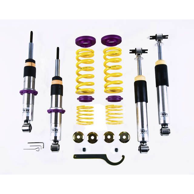 BELLTECH 21001 COILOVER KIT INDEPENDENT COMPRESSION & REBOUND ADJUSTABLE, 0-3 IN. HEIGHT ADJUSTABLE DROP 2004-2012 CHEVROLET COLORADO/CANYON (W/ LOWERING LEAF SPRING) 0 IN.-3 IN. DROP (STAINLESS STEEL, ADJ. REBOUND & COMPRESSION)