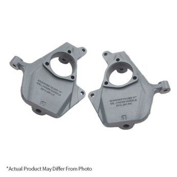 BELLTECH 2515 DROP SPINDLE SET 2 IN. DROP SPINDLE SET 2015-2018 CHEVROLET SILVERADO/SIERRA 1500 (ALL CABS) 15-18 TAHOE, SUBURBAN, AVALANCHE (2WD ONLY)(FOR USE W/ 3 IN. OR MORE DROP ONLY) 2 IN. DROP SPINDLE