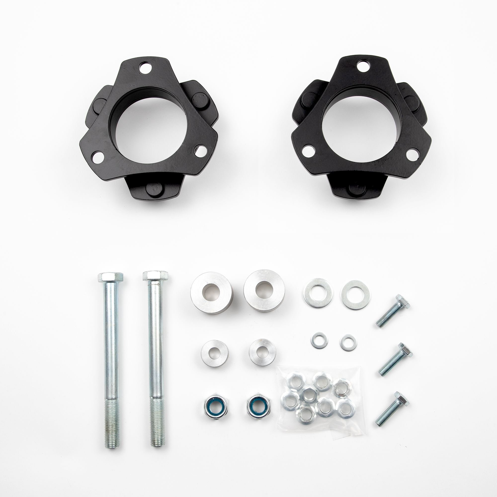 BELLTECH 34956 LEVELING SPACER 2.5 IN. LIFT FRONT STRUT SPACER 2005-2020 TOYOTA TACOMA 2WD/4WD (ALL CABS) (6 LUG) 2.5 IN. STRUT SPACER