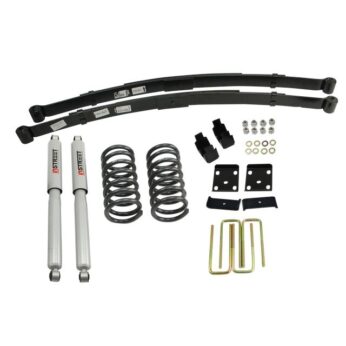 BELLTECH 437SP LOWERING KITS  FRONT AND REAR COMPLETE KIT W/ STREET PERFORMANCE SHOCKS 2004-2010 NISSAN TITAN (ALL CABS) 2 IN. F/4 IN. R DROP W/ STREET PERFORMANCE SHOCKS
