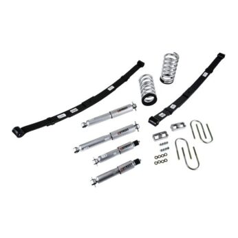 BELLTECH 568SP LOWERING KITS  FRONT AND REAR COMPLETE KIT W/ STREET PERFORMANCE SHOCKS 1982-2004 CHEVROLET S10/S15 PICKUP, 4 CYL. (EXT CAB & STD CAB) 2 IN. OR 3 IN. F/4 IN. R DROP W/ STREET PERFORMANCE SHOCKS