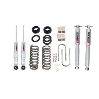 BELLTECH 608SP LOWERING KITS  FRONT AND REAR COMPLETE KIT W/ STREET PERFORMANCE SHOCKS 2004-2012 CHEVROLET COLORADO/CANYON (EXT CAB) Z85 SUSPENSION 1 IN. OR 2 IN. F/3 IN. R DROP W/ STREET PERFORMANCE SHOCKS