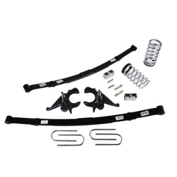 BELLTECH 616 LOWERING KITS  FRONT AND REAR COMPLETE KIT W/O SHOCKS 1982-2004 CHEVROLET S10/S15 PICKUP 4&6 CYL. (STD CAB) 83-94 CHEVROLET BLAZER/JIMMY 4&6 CYL. 4 IN. OR 5 IN. F/5 IN. R DROP W/O SHOCKS