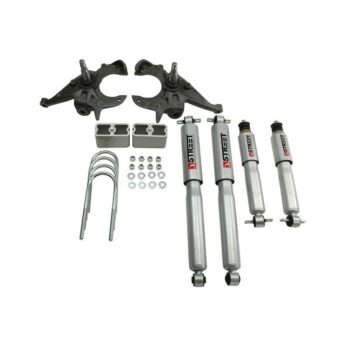BELLTECH 617SP LOWERING KITS  FRONT AND REAR COMPLETE KIT W/ STREET PERFORMANCE SHOCKS 1982-2004 CHEVROLET S10/S15 PICKUP 4&6 CYL. (EXT CAB) 2 IN. F/3 IN. R DROP W/ STREET PERFORMANCE SHOCKS