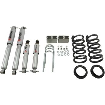 BELLTECH 621SP LOWERING KITS  FRONT AND REAR COMPLETE KIT W/ STREET PERFORMANCE SHOCKS 1994-2004 CHEVROLET S10/S15 PICKUP 6 CYL. (EXT CAB) 2 IN. OR 3 IN. F/3 IN. R DROP W/ STREET PERFORMANCE SHOCKS