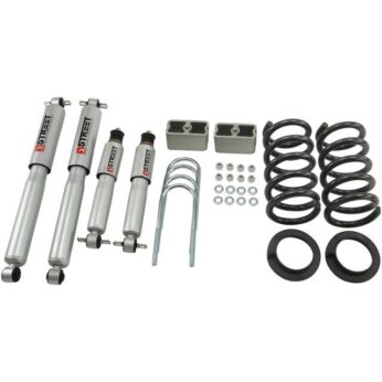 BELLTECH 627SP LOWERING KITS  FRONT AND REAR COMPLETE KIT W/ STREET PERFORMANCE SHOCKS 1998-2003 CHEVROLET BLAZER/JIMMY 6 CYL. (EXCEPT EXTREME) 2 IN. OR 3 IN. F/3 IN. R DROP W/ STREET PERFORMANCE SHOCKS