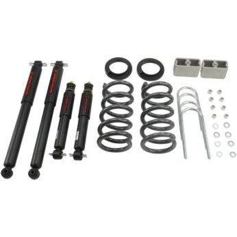 BELLTECH 630ND LOWERING KITS  FRONT AND REAR COMPLETE KIT W/ NITRO DROP 2 SHOCKS 1982-2004 CHEVROLET S10/S15 PICKUP 4&6 CYL. (STD CAB) 83-97 CHEVROLET BLAZER/JIMMY 4&6 CYL. 2 IN. OR 3 IN. F/3 IN. R DROP W/ NITRO DROP II SHOCKS