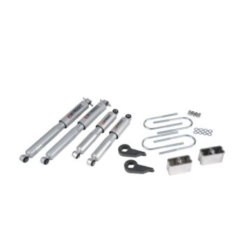 BELLTECH 636SP LOWERING KITS  FRONT AND REAR COMPLETE KIT W/ STREET PERFORMANCE SHOCKS 1982-1997 CHEVROLET S10/S15 PICKUP BLAZER (4WD, EXC. ZW-7 OPTION) 1 IN. OR 3 IN. F/3 IN. R DROP W/ STREET PERFORMANCE SHOCKS